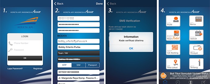 Cara Registrasi Aplikasi KAI Access